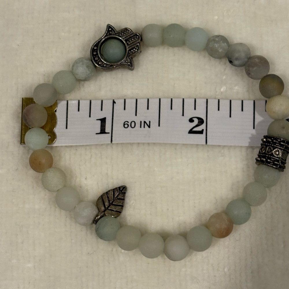 Four Bead/Stone Stretch Bracelets - image 7